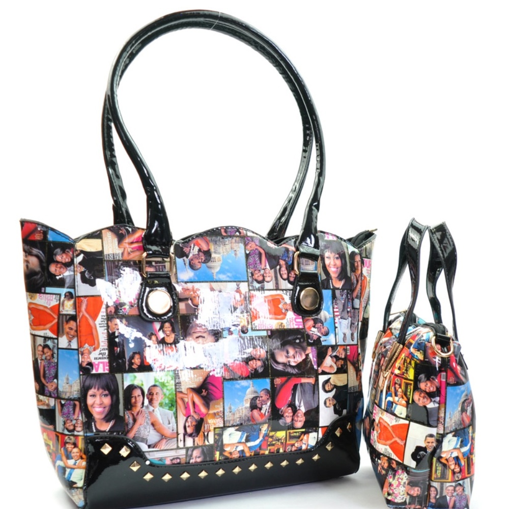 Michelle Obama Magazine Tote 2 in 1 SET